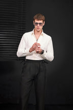 Wellington Side-Tab Trousers BLACK