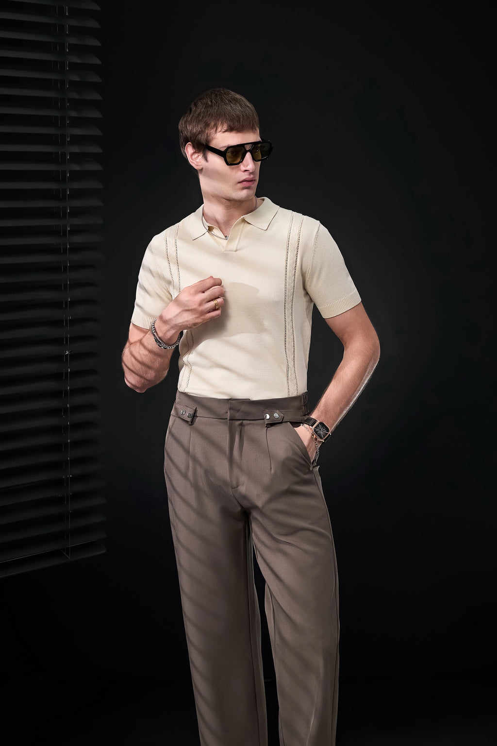 LuxeKnit Polo IVORY