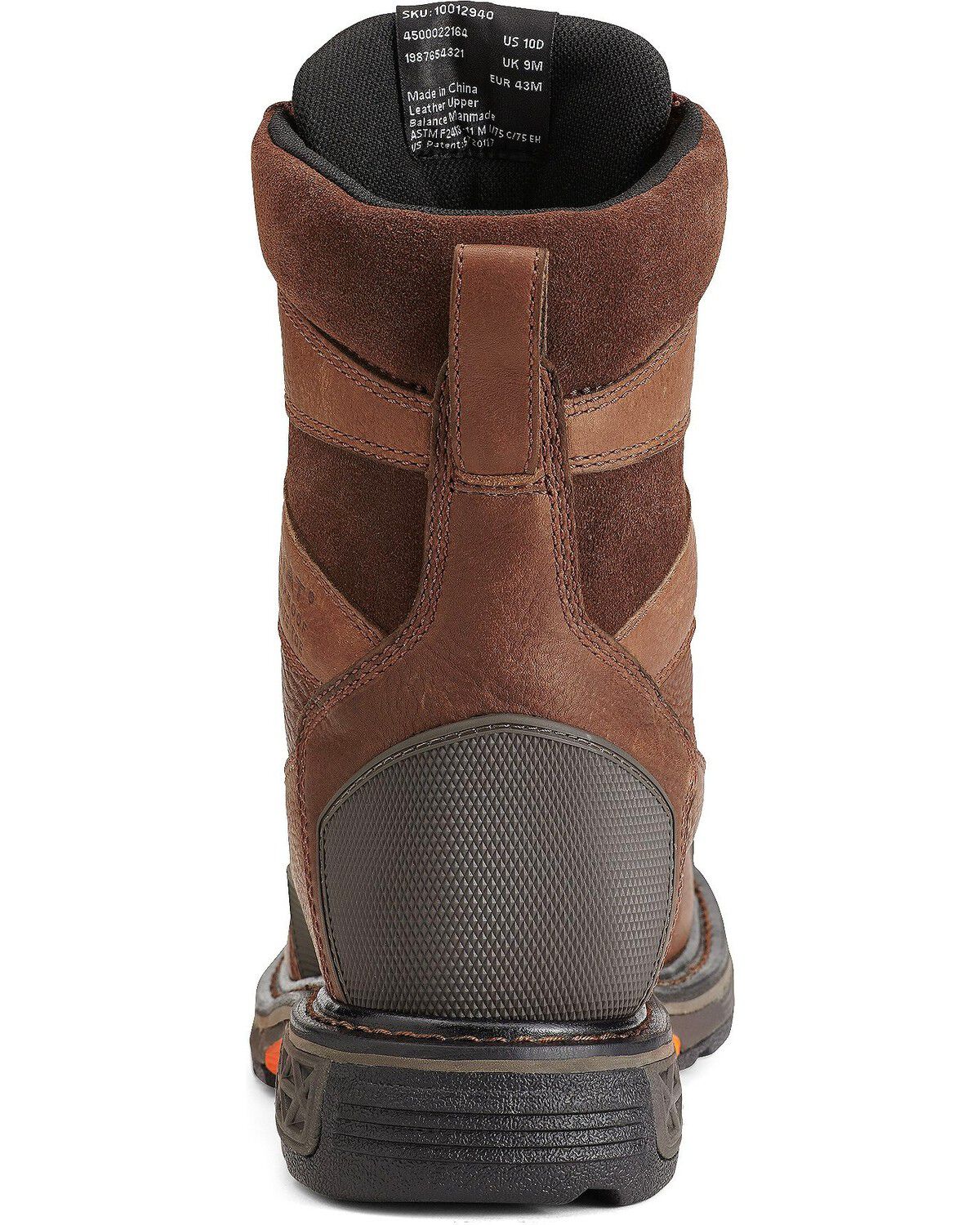 ARIAT MEN'S OVERDRIVE 8" LACE-UP WORK BOOTS - COMPOSITE TOE