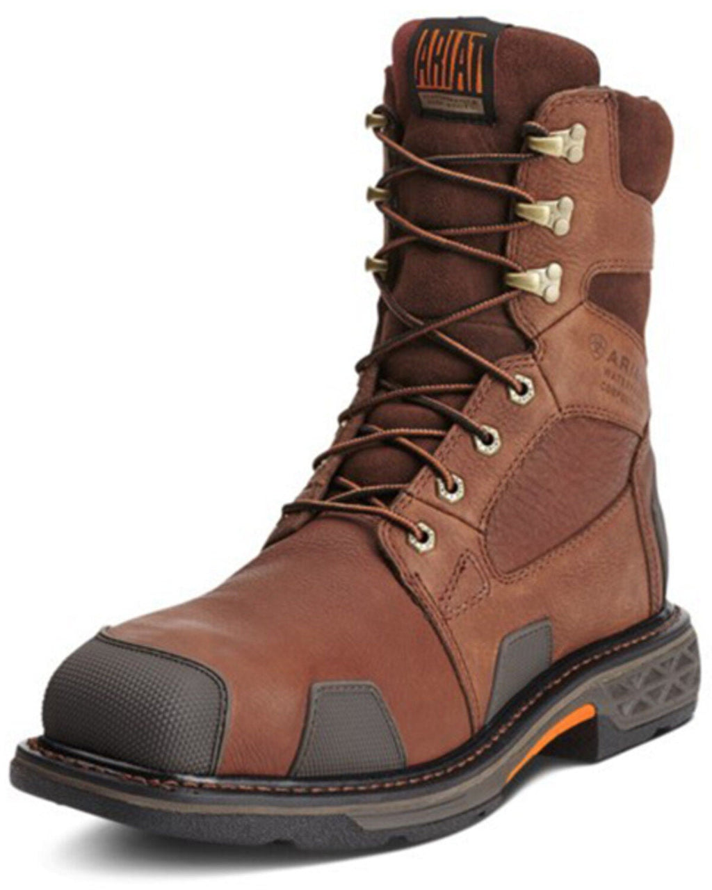 ARIAT MEN'S OVERDRIVE 8" LACE-UP WORK BOOTS - COMPOSITE TOE