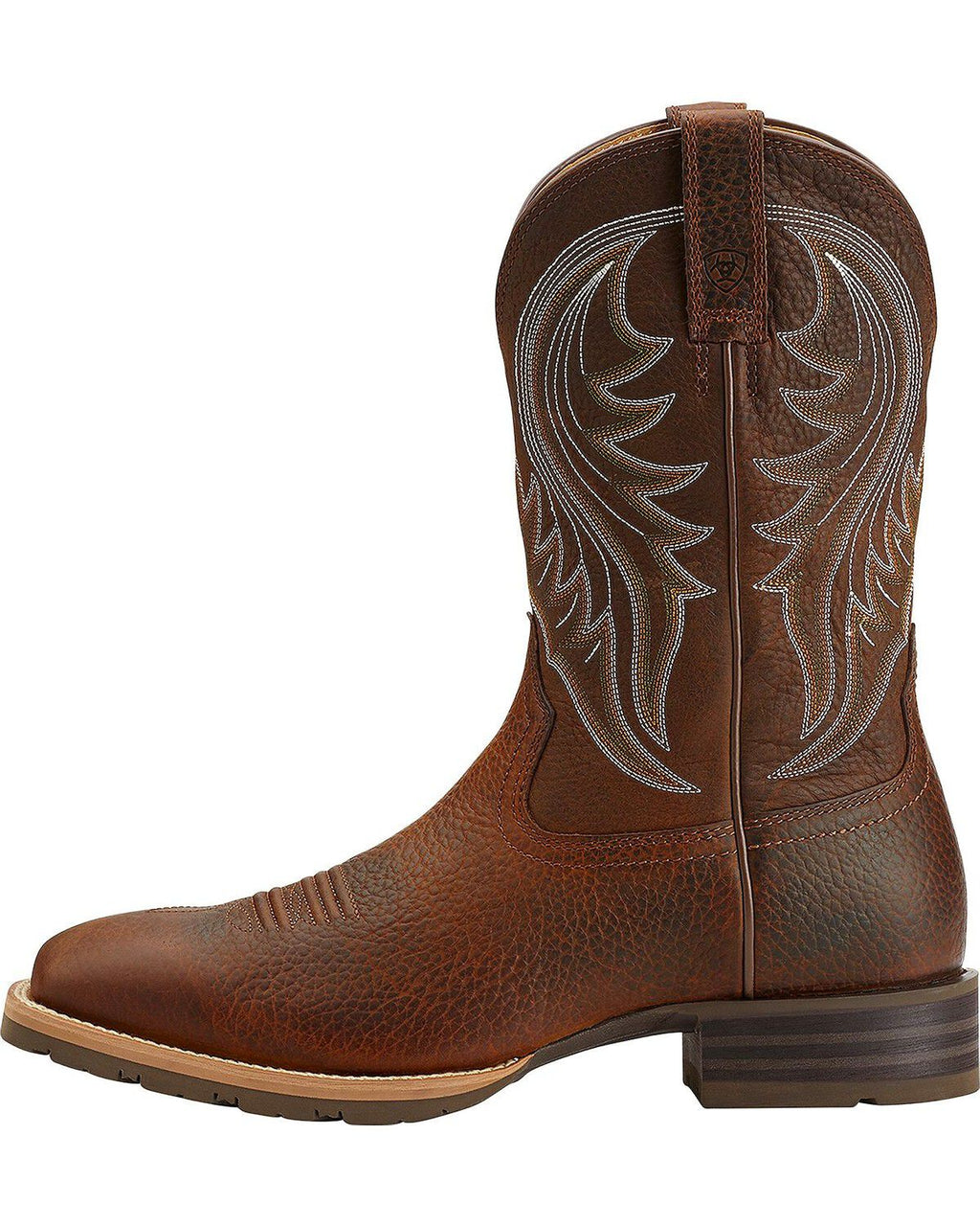 ARIAT MEN'S HYBRID RANCHER WESTERN PERFORMANCE BOOTS - BROAD SQUARE TOE