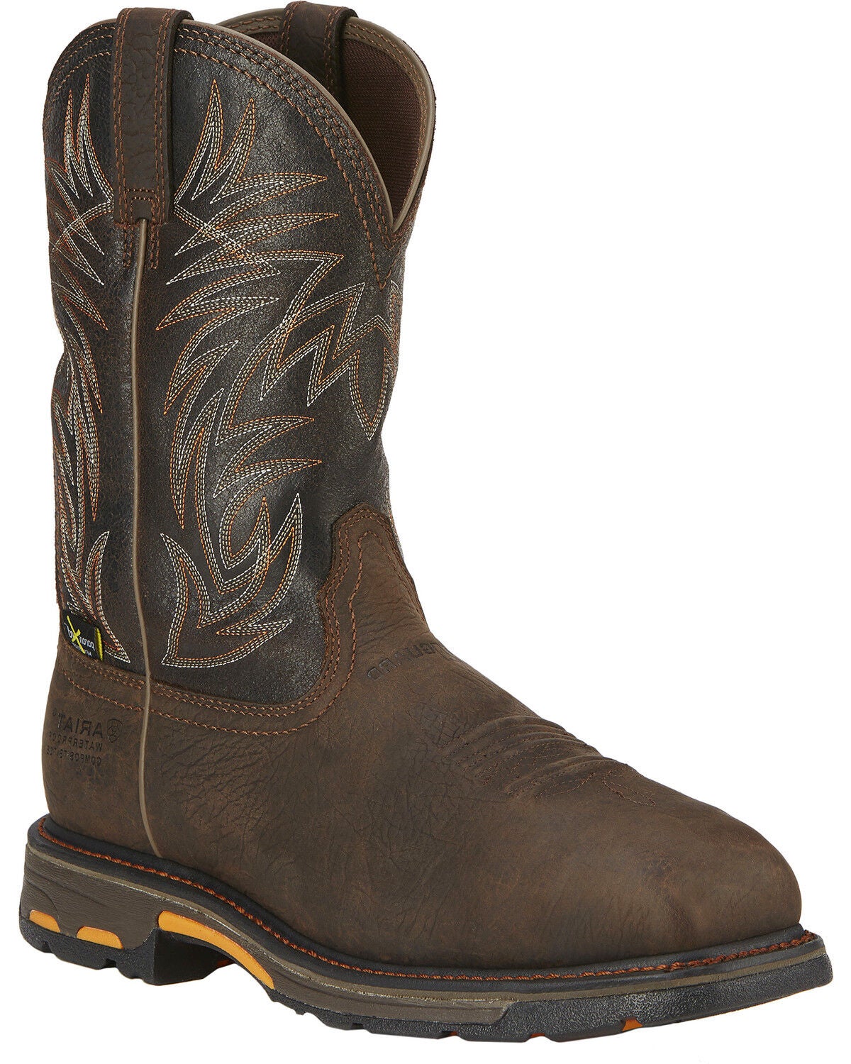 ARIAT MEN'S WORKHOG® WATERPROOF MET GUARD WESTERN WORK BOOTS - COMPOSITE TOE