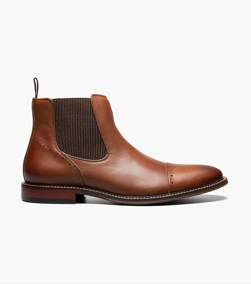 Chocolate - Stacy Adams - Maury Cap Toe Chelsea Boot
