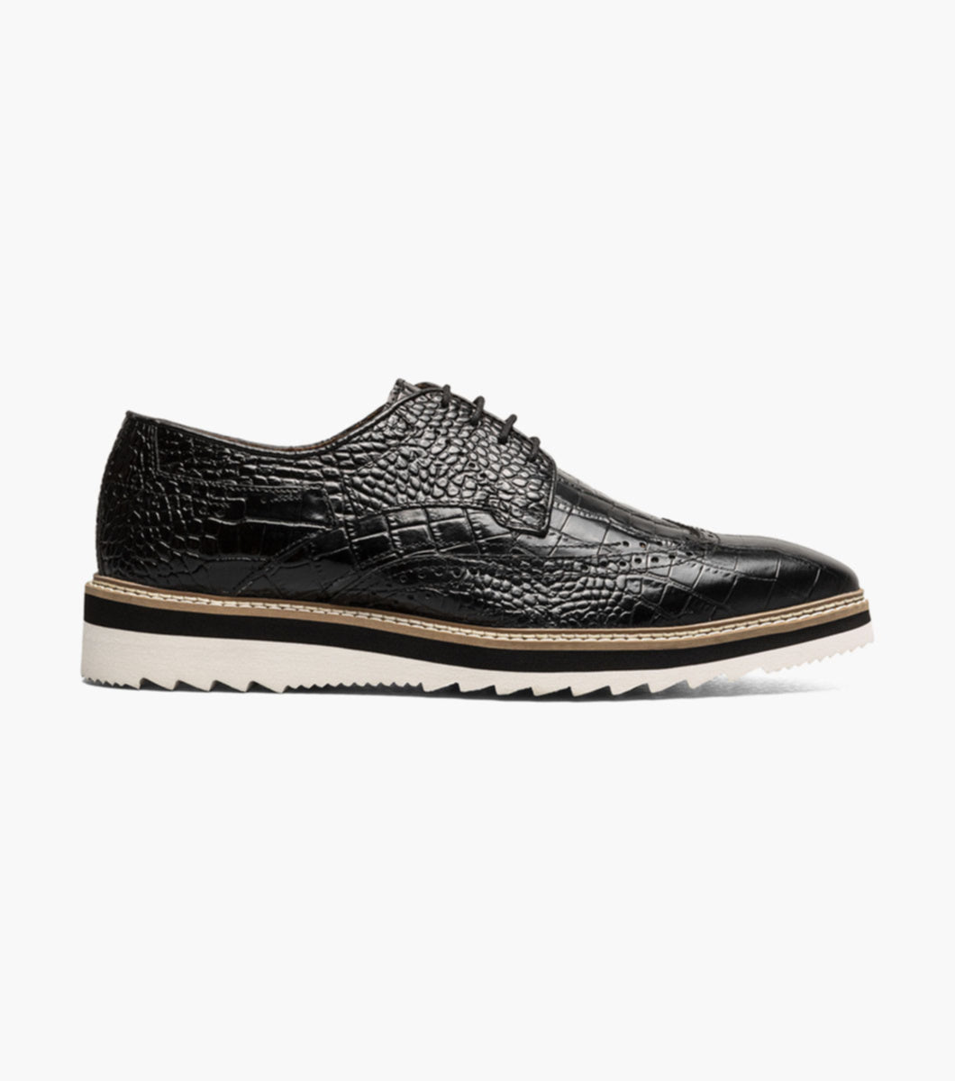 Black - Stacy Adams - Alario Wingtip Oxford