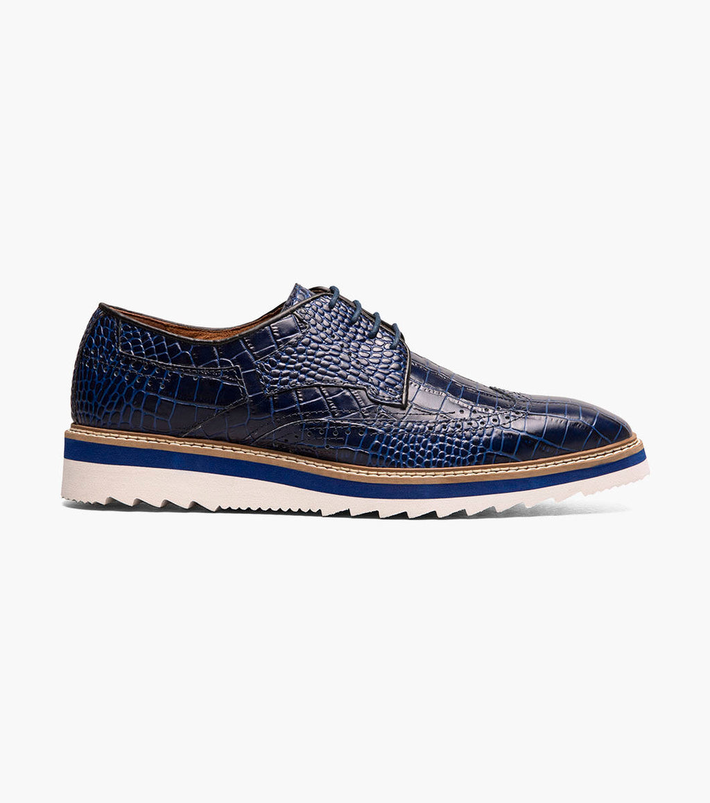 Blue - Stacy Adams - Alario Wingtip Oxford