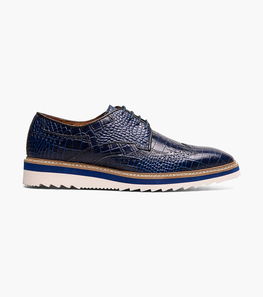 Blue - Stacy Adams - Alario Wingtip Oxford