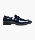 Navy - Stacy Adams - Spratley Moc Toe Saddle Slip On