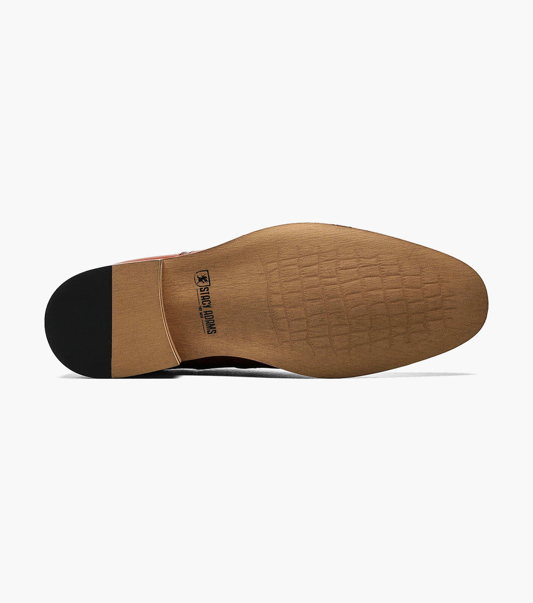 Cognac - Stacy Adams - Dunbar Wingtip Oxford