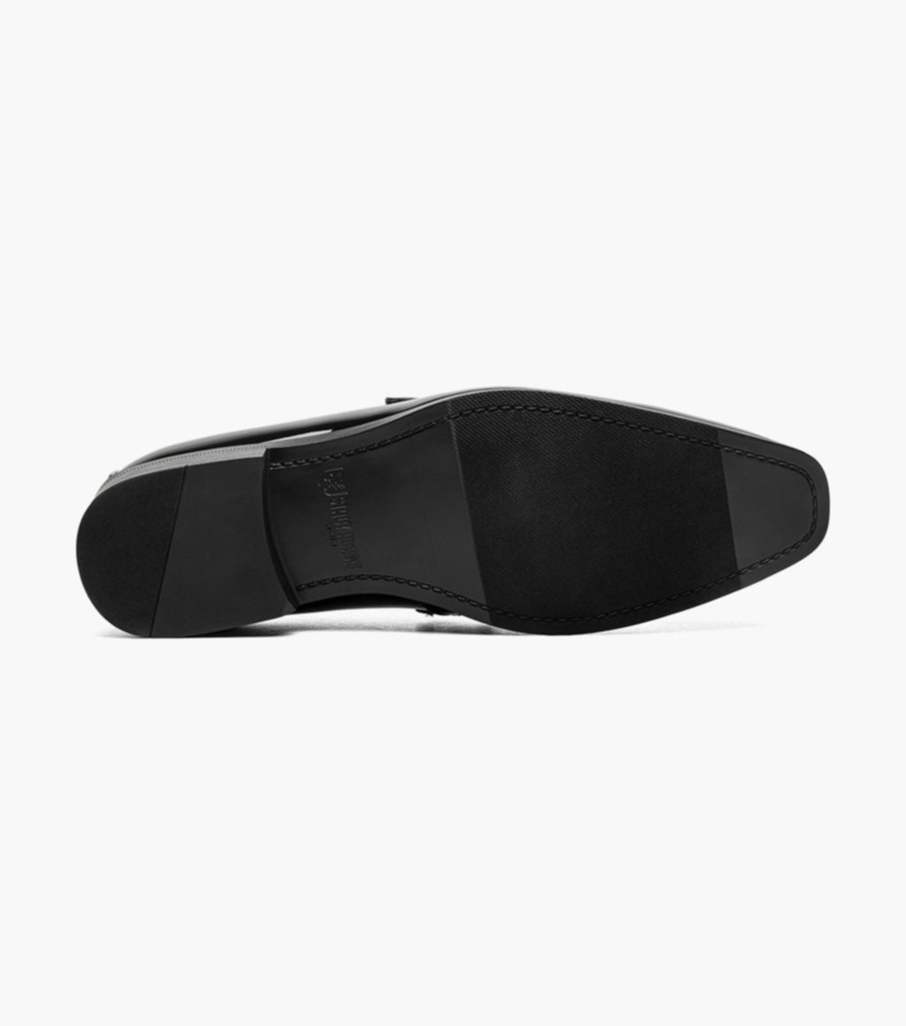 Black - Stacy Adams - Spratley Moc Toe Saddle Slip On
