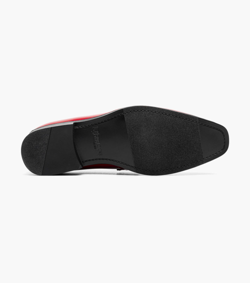 Red - Stacy Adams - Spratley Moc Toe Saddle Slip On
