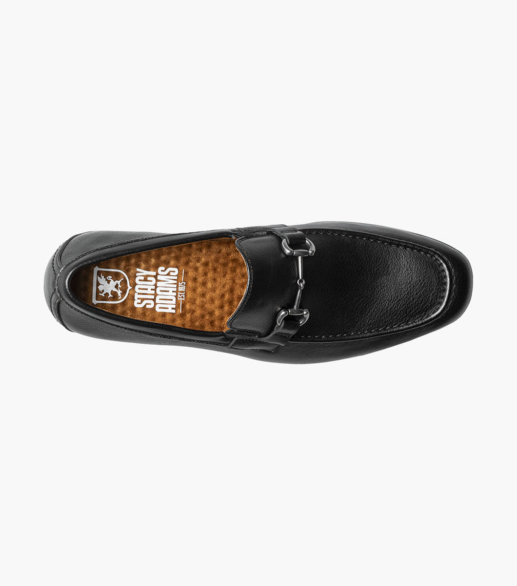 Black Tumbled - Stacy Adams - Richmont Moc Toe Bit Slip On