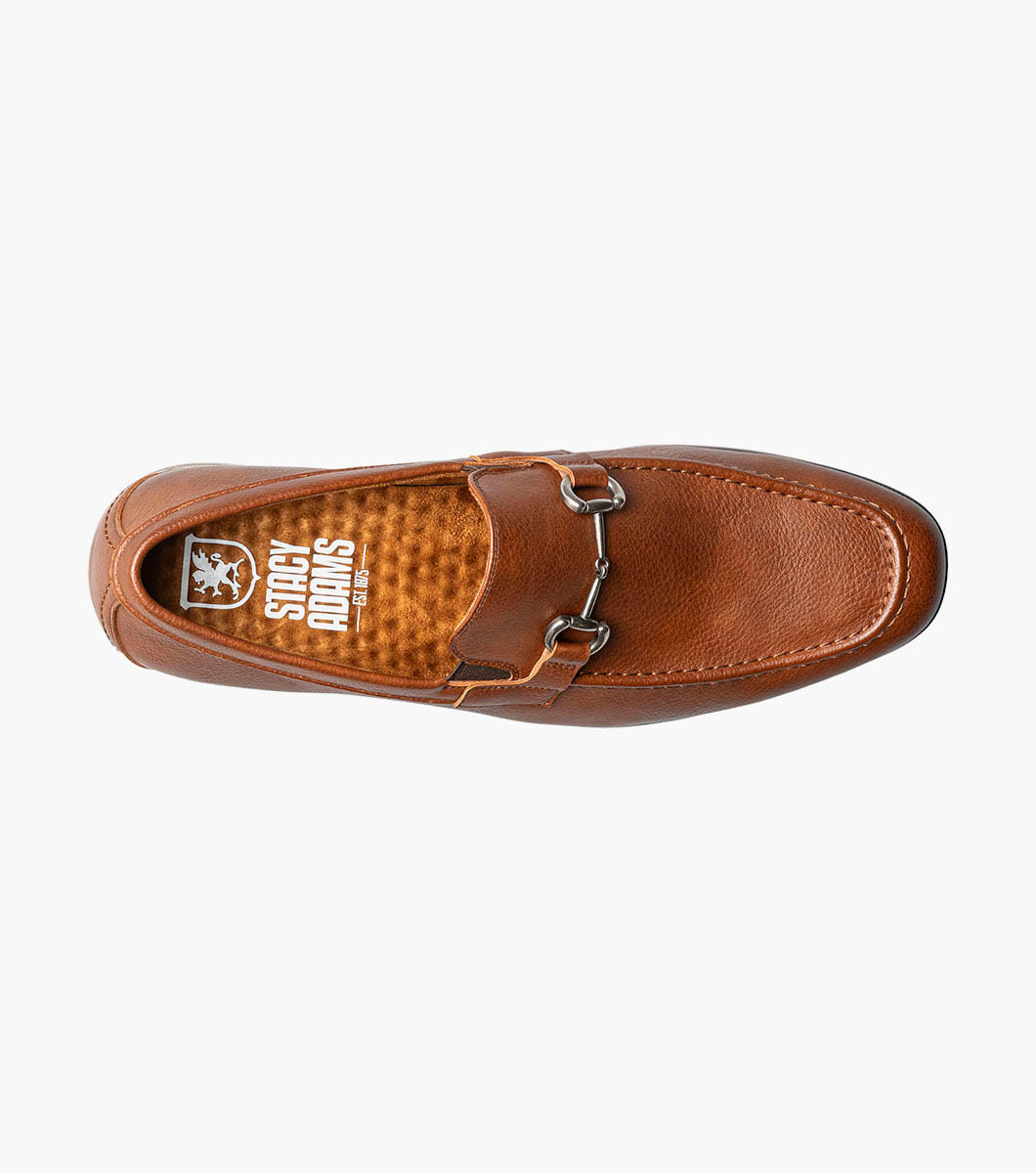 Cognac Tumbled - Stacy Adams - Richmont Moc Toe Bit Slip On