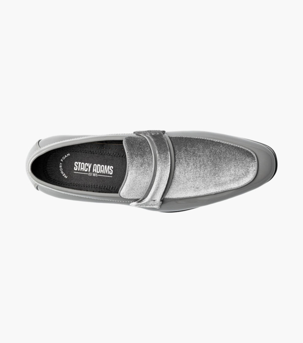 Gray - Stacy Adams - Spratley Moc Toe Saddle Slip On