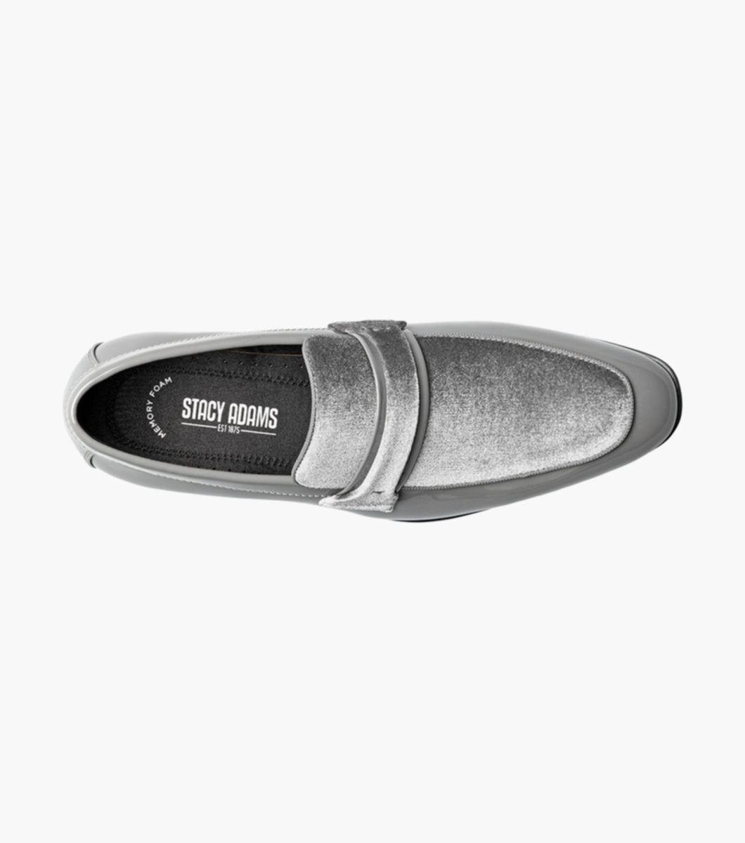 Gray - Stacy Adams - Spratley Moc Toe Saddle Slip On