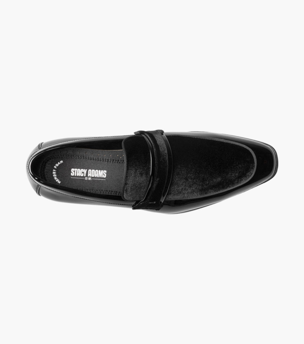 Black - Stacy Adams - Spratley Moc Toe Saddle Slip On