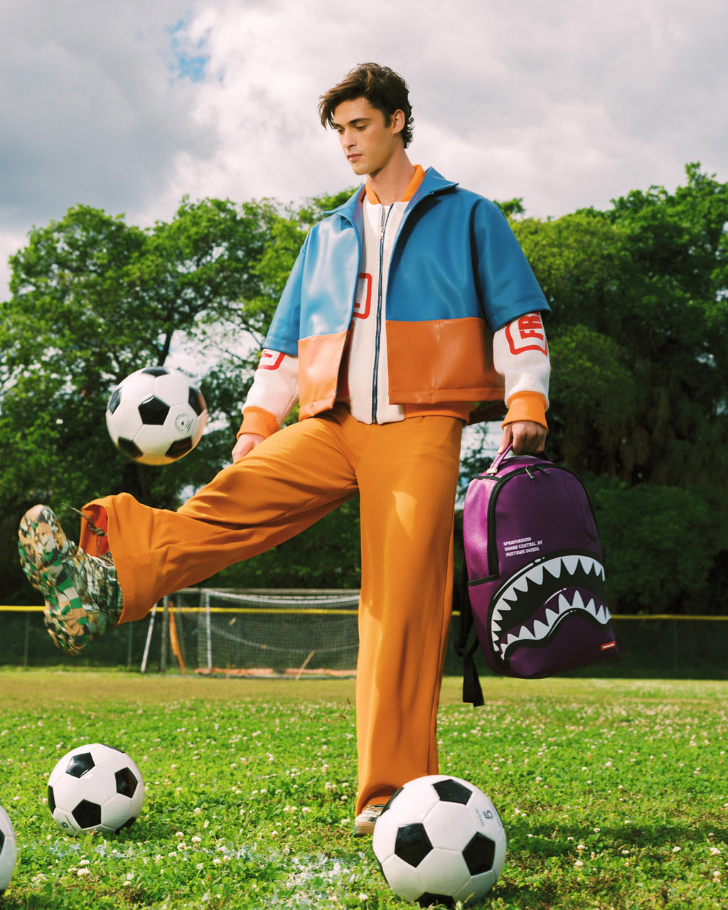 SHARK CENTRAL BUBBLE SHARK (PRPLE) BACKPACK