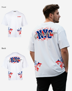 G West Nyc Blood Arch Logo T-Shirts Big and Tall G West