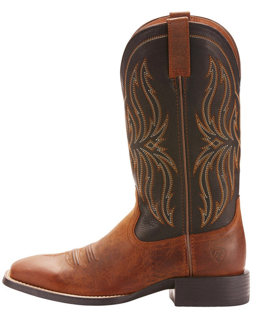 ARIAT MEN'S RUSTLER BRUTE WESTERN BOOTS - BROAD SQUARE TOE