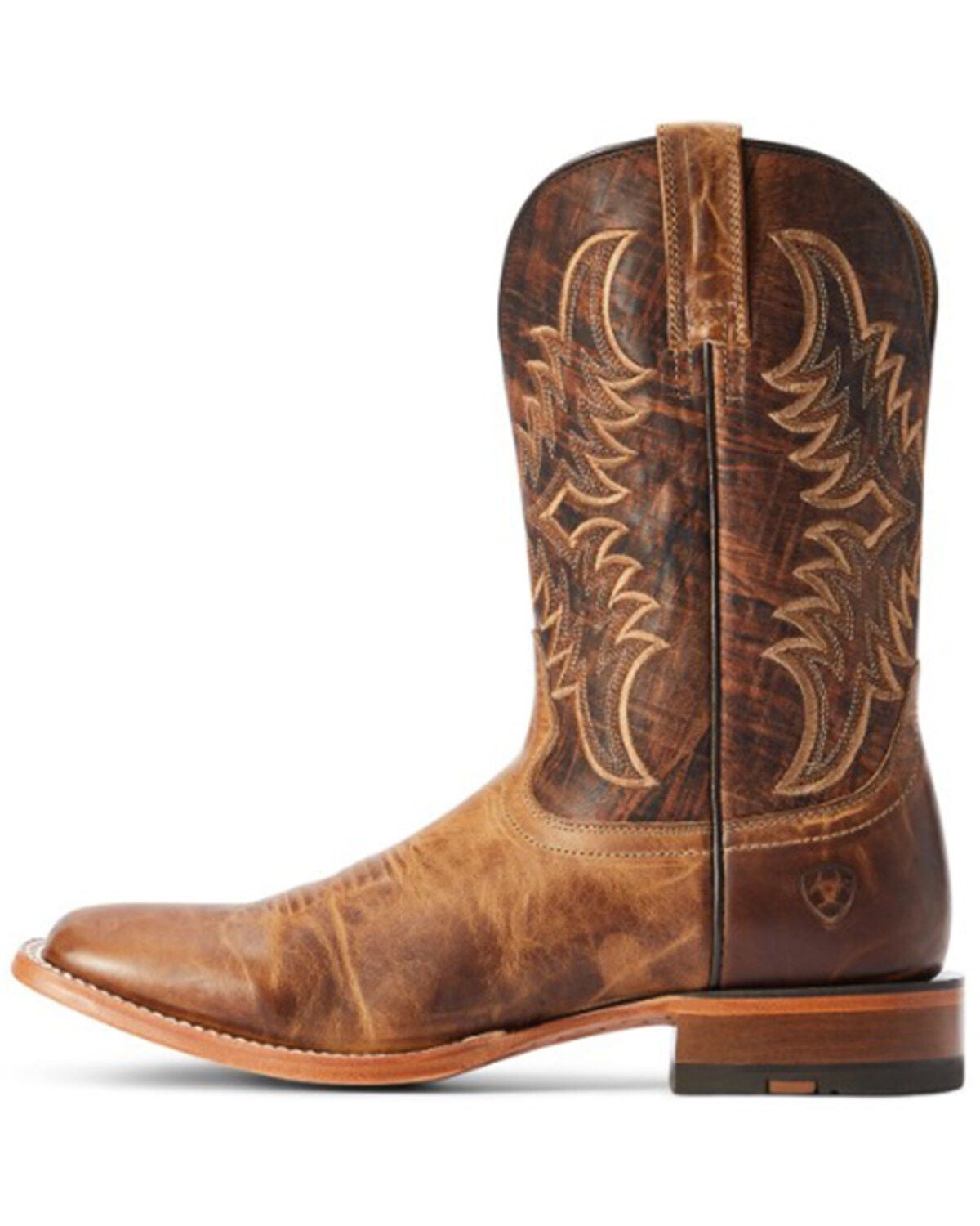 ARIAT MEN'S POINT RYDER WESTERN BOOTS - BROAD SQUARE TOE