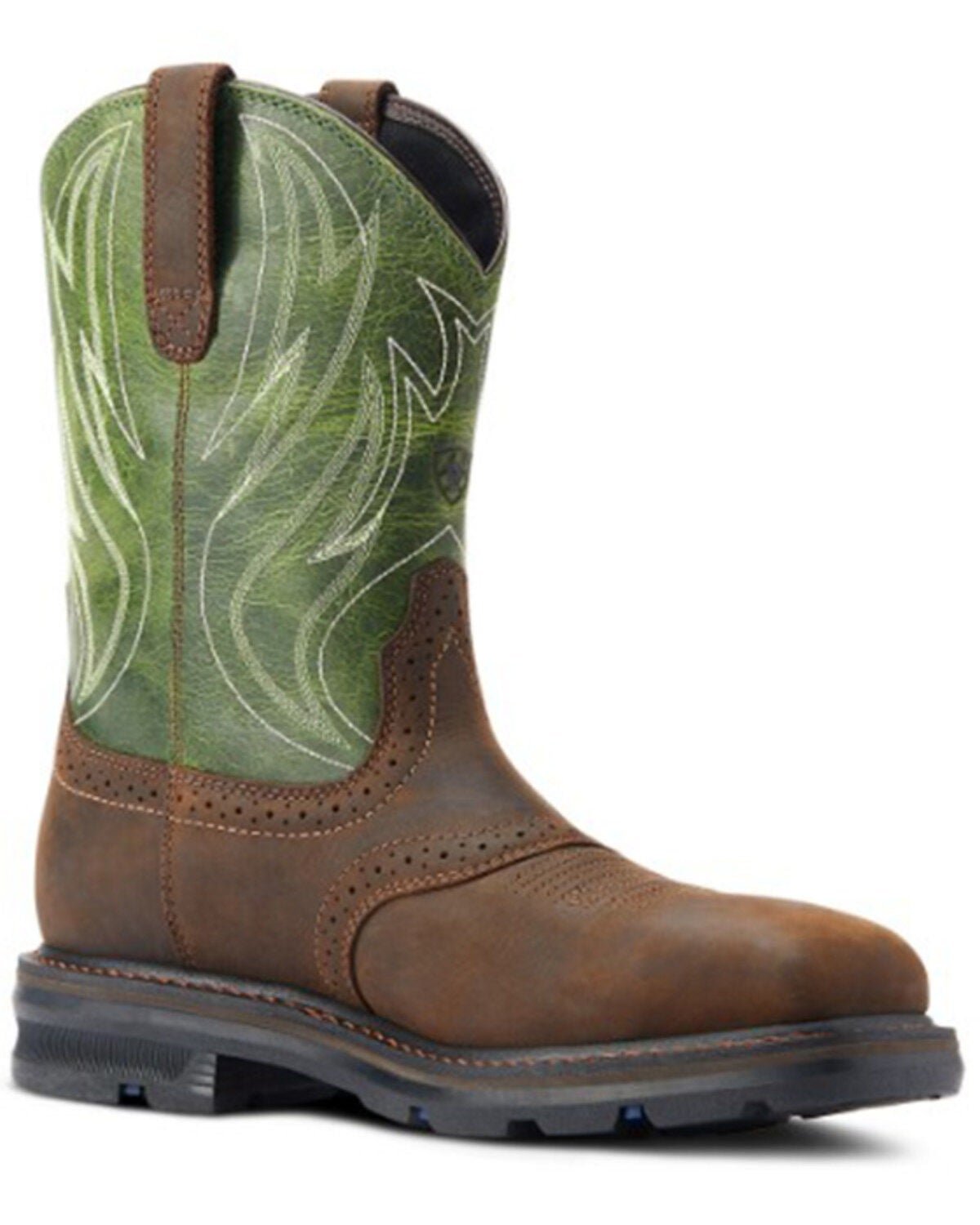 ARIAT MEN'S SIERRA SHOCK SHIELD WESTERN BOOTS - STEEL TOE