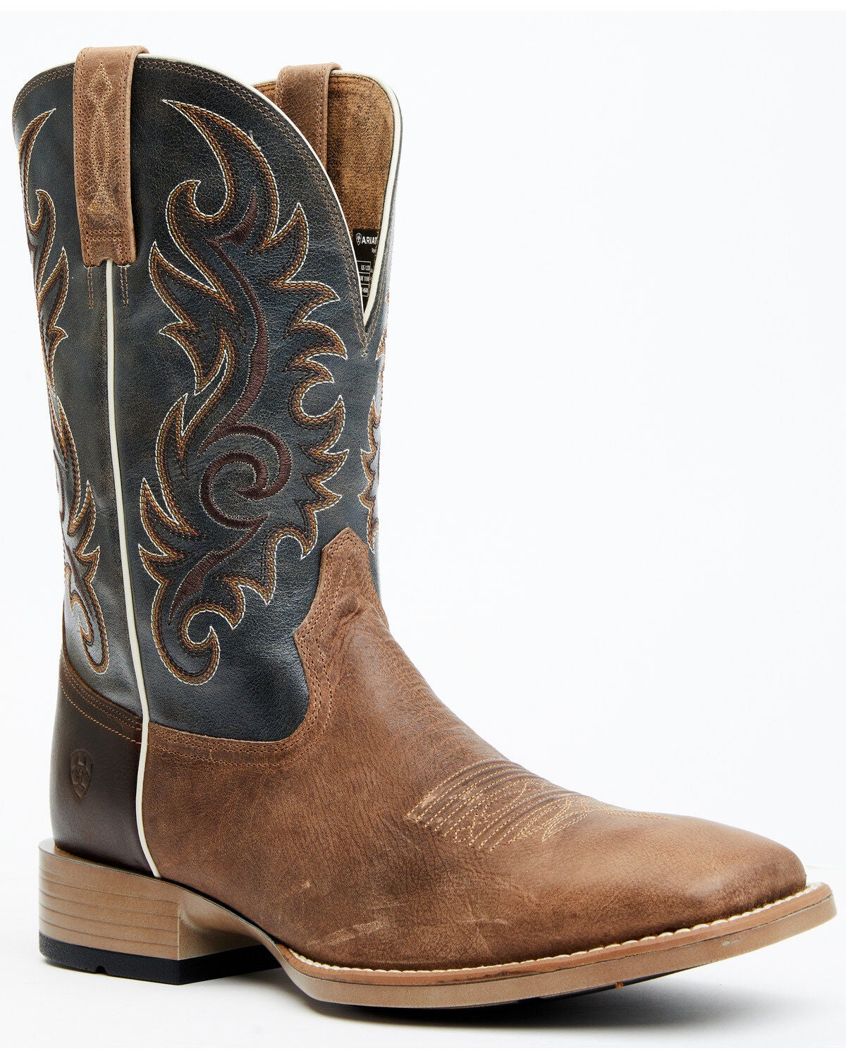 ARIAT MEN'S LASCO ULTRA LIGHT WESTERN PERFORMANCE BOOTS - BROAD SQUARE TOE