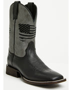 ARIAT MEN'S CIRCUIT PATRIOT WESTERN BOOTS - BROAD SQUARE TOE