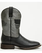 ARIAT MEN'S CIRCUIT PATRIOT WESTERN BOOTS - BROAD SQUARE TOE