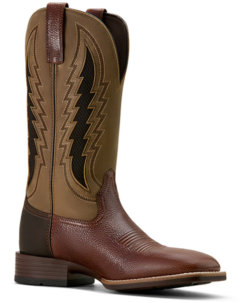 ARIAT MEN'S DAKOTA VENTTEK PERFORMANCE WESTERN BOOTS - BROAD SQUARE TOE
