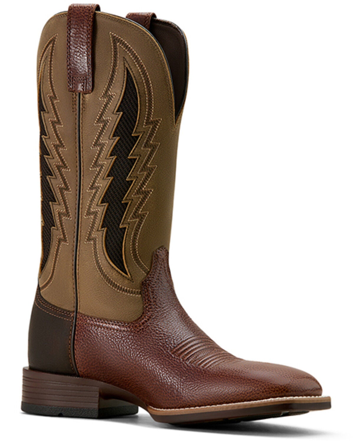 ARIAT MEN'S DAKOTA VENTTEK PERFORMANCE WESTERN BOOTS - BROAD SQUARE TOE