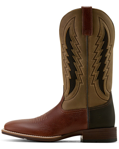 ARIAT MEN'S DAKOTA VENTTEK PERFORMANCE WESTERN BOOTS - BROAD SQUARE TOE