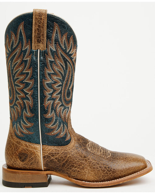 ARIAT MEN'S GOLD POINT WESTERN BOOTS - BROAD SQUARE TOE