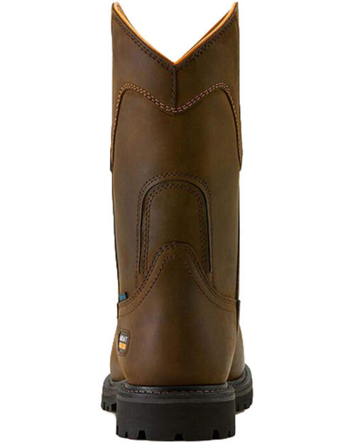 ARIAT MEN'S LONGVIEW SHOCK SHIELD METGUARD WATERPROOF WORK BOOTS - COMPOSITE TOE