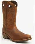 ARIAT MEN'S HYBRID ROUGHSTOCK DISTRESSED PERFORMANCE WESTERN BOOTS - SQUARE TOE