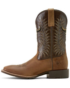 ARIAT MEN'S SPORT STEER SKULL PERFORMANCE WESTERN BOOTS - BROAD SQUARE TOE