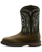 ARIAT MEN'S WORKHOG® XT BOLT SKULL WATERPROOF WORK BOOTS - CARBON TOE