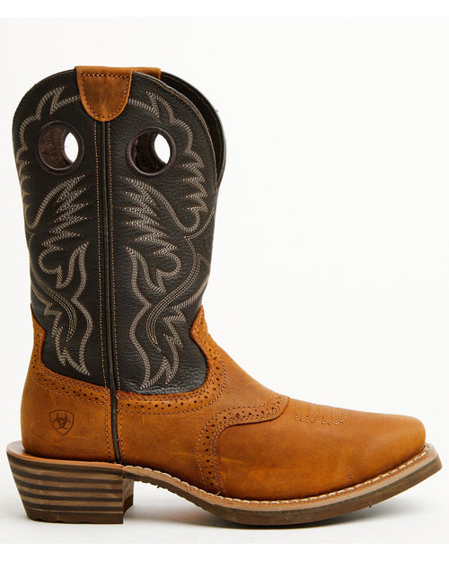 ARIAT MEN'S HERITAGE ROUGHSTOCK PERFORMANCE WESTERN BOOTS - SQUARE TOE