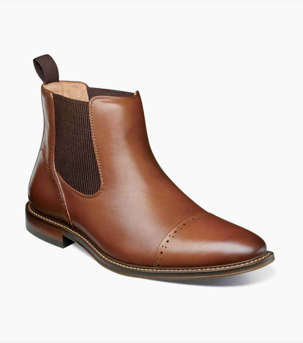 Chocolate - Stacy Adams - Maury Cap Toe Chelsea Boot