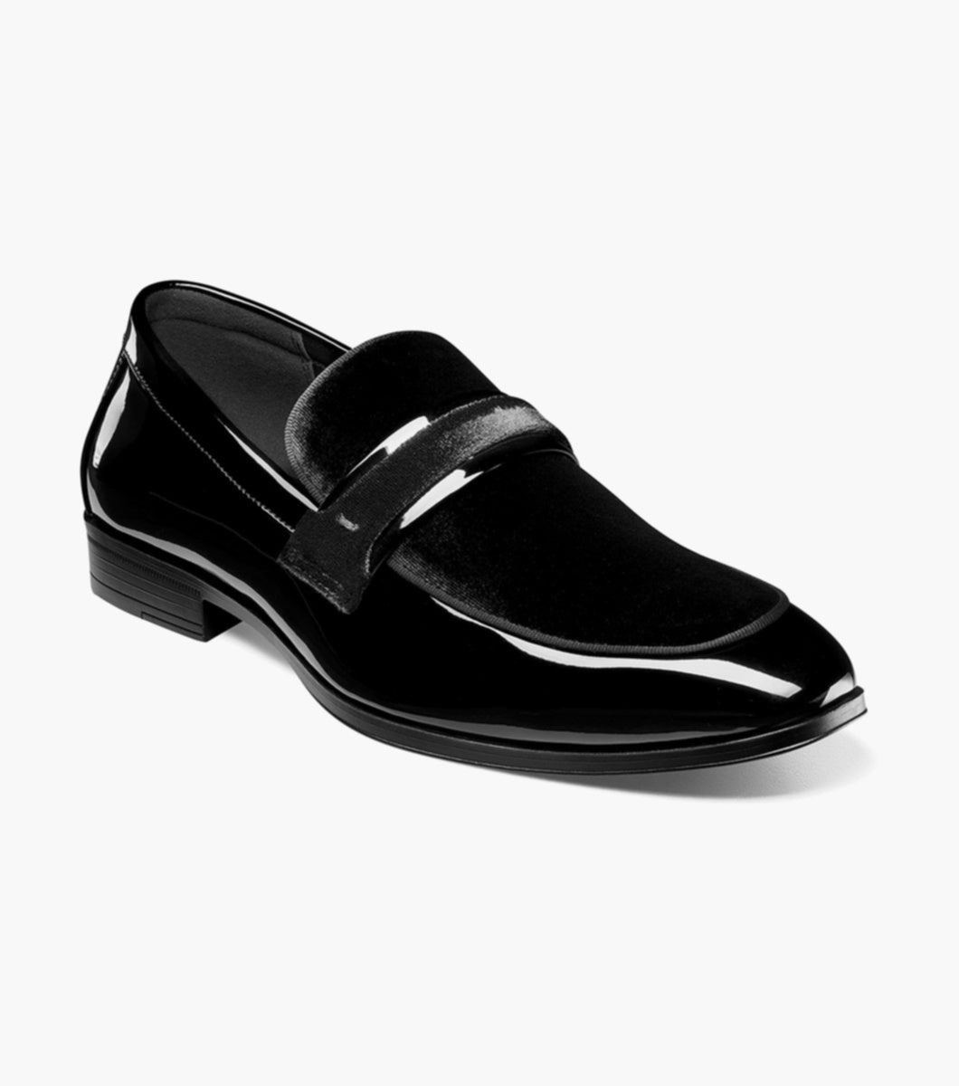 Black - Stacy Adams - Spratley Moc Toe Saddle Slip On