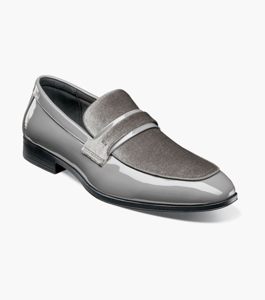 Gray - Stacy Adams - Spratley Moc Toe Saddle Slip On