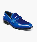 Royal Blue - Stacy Adams - Spratley Moc Toe Saddle Slip On