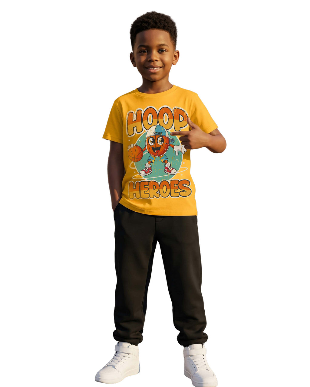 G West Kids Hoop Heroes Tee - Dtpbasty9072 G West