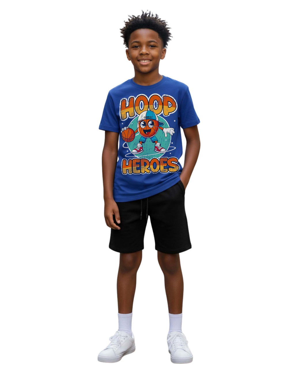 G West Kids Hoop Heroes Tee - Dtpbasty9072 G West