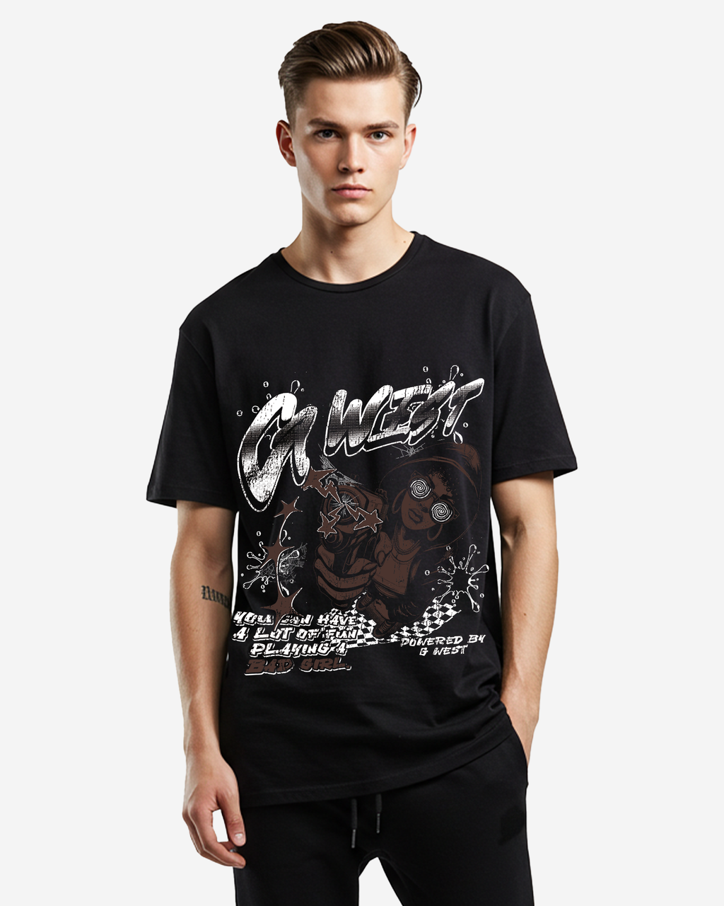 G West Bad Gril Oversized Tee G West