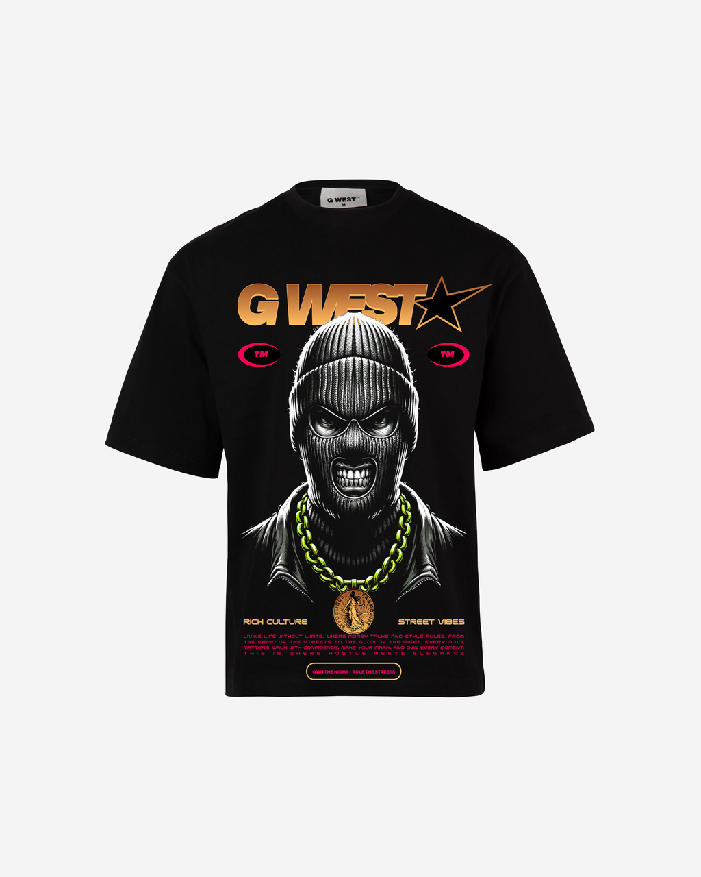 G WEST STREET PHANTOM OVERSIZED T-Shirt Mens G West