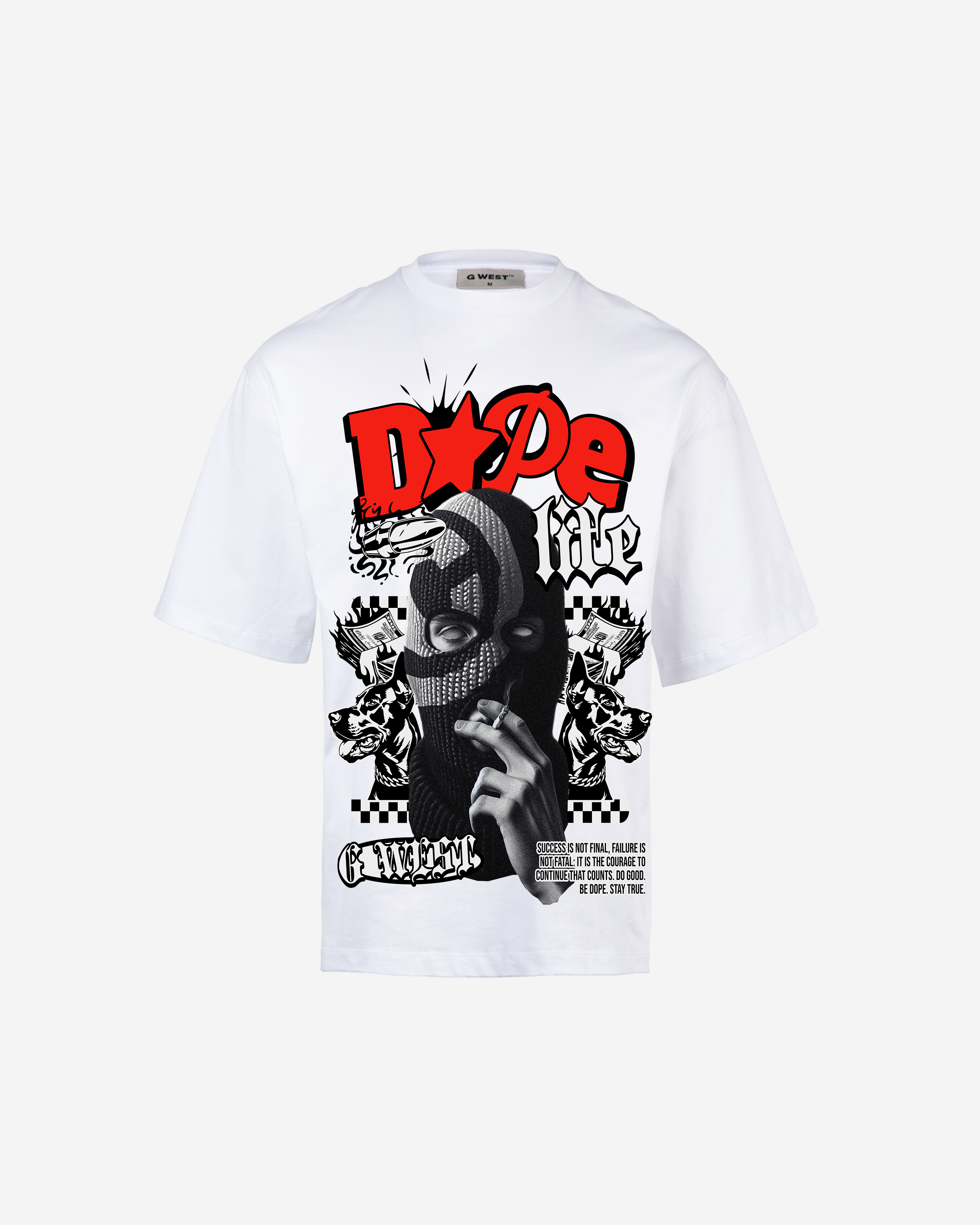 G WEST DOPE LIFE OVERSIZED T-Shirt Mens G West