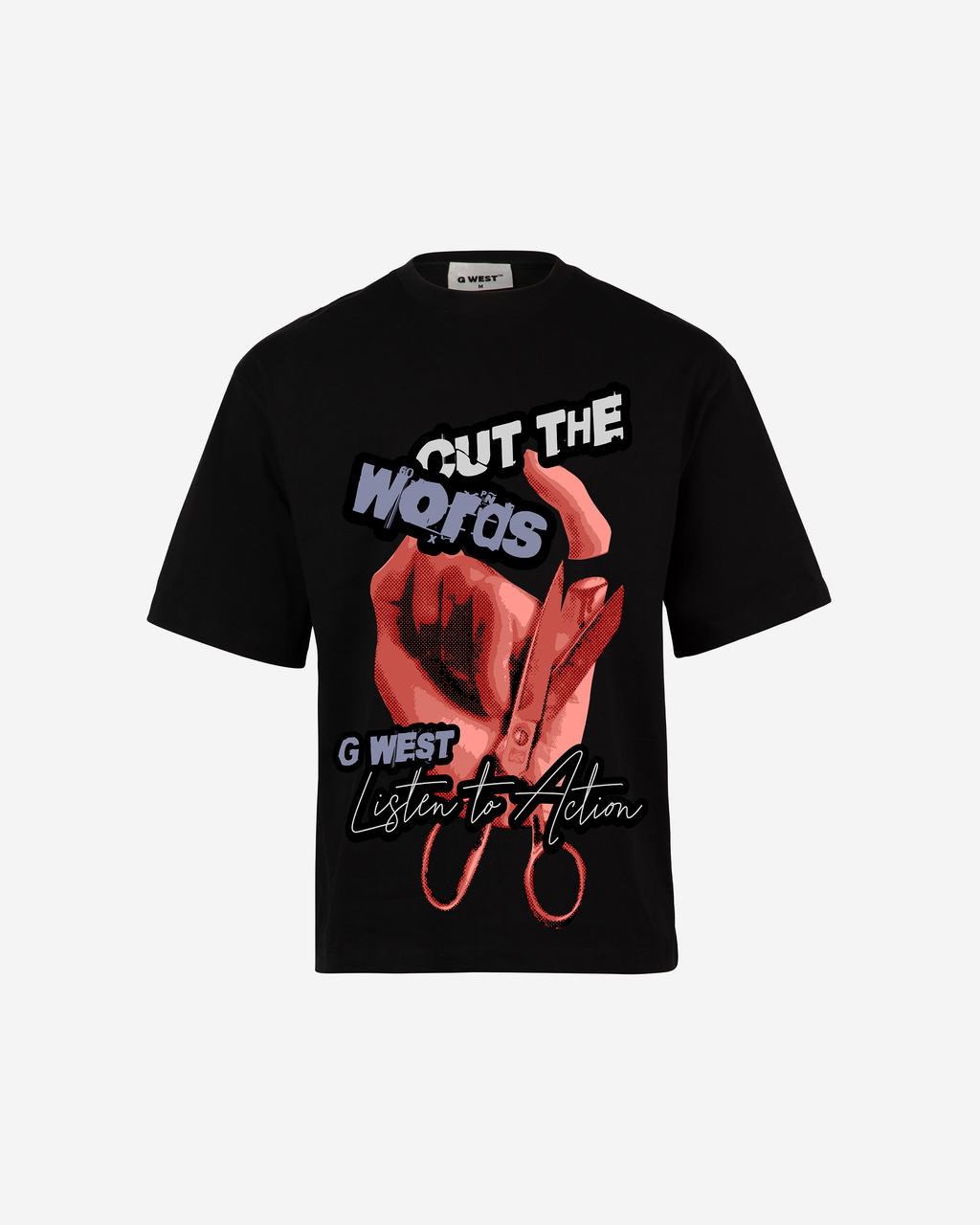 G WEST ACTION OVERSIZED T-Shirt Mens G West