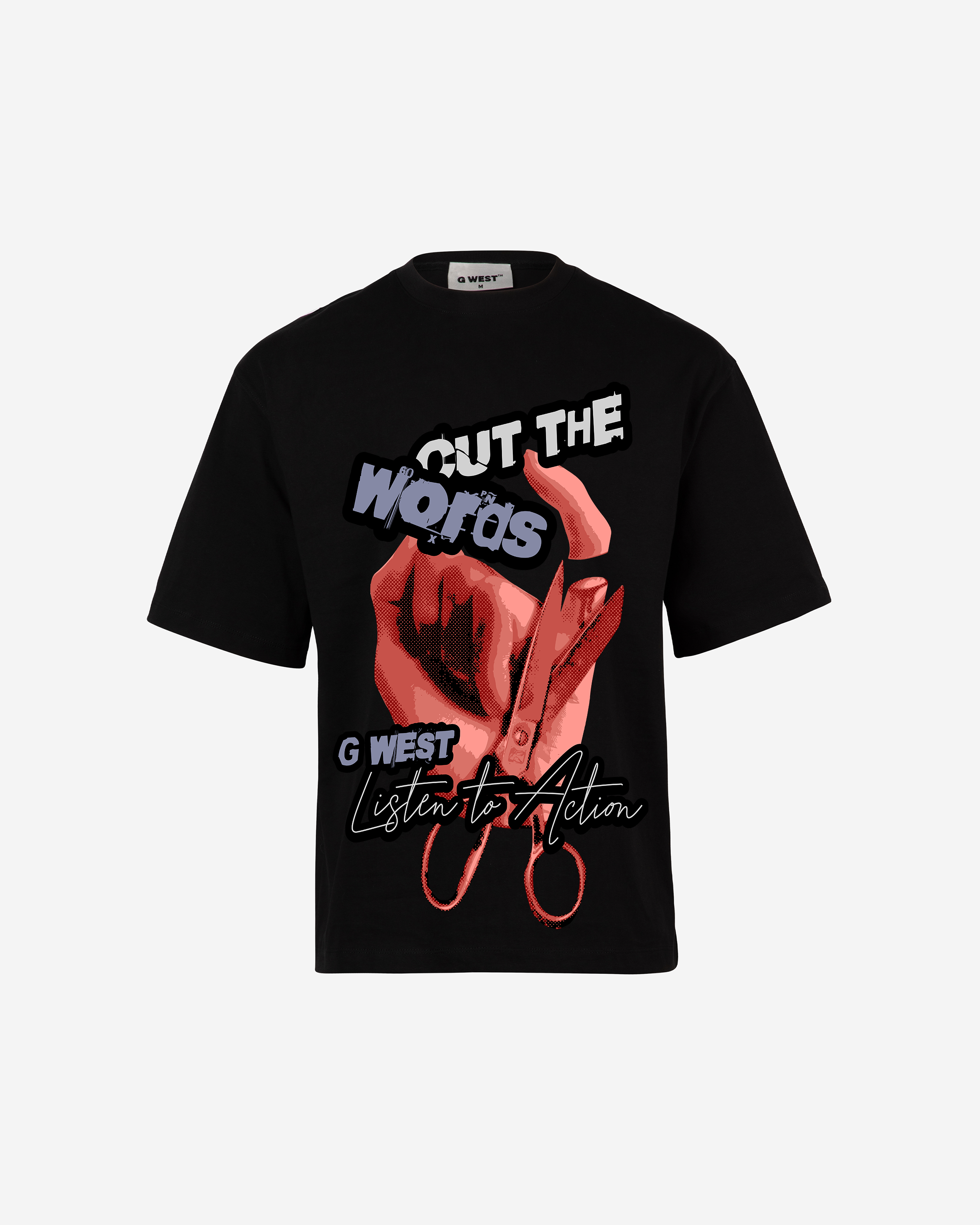 G WEST ACTION OVERSIZED T-Shirt Mens G West