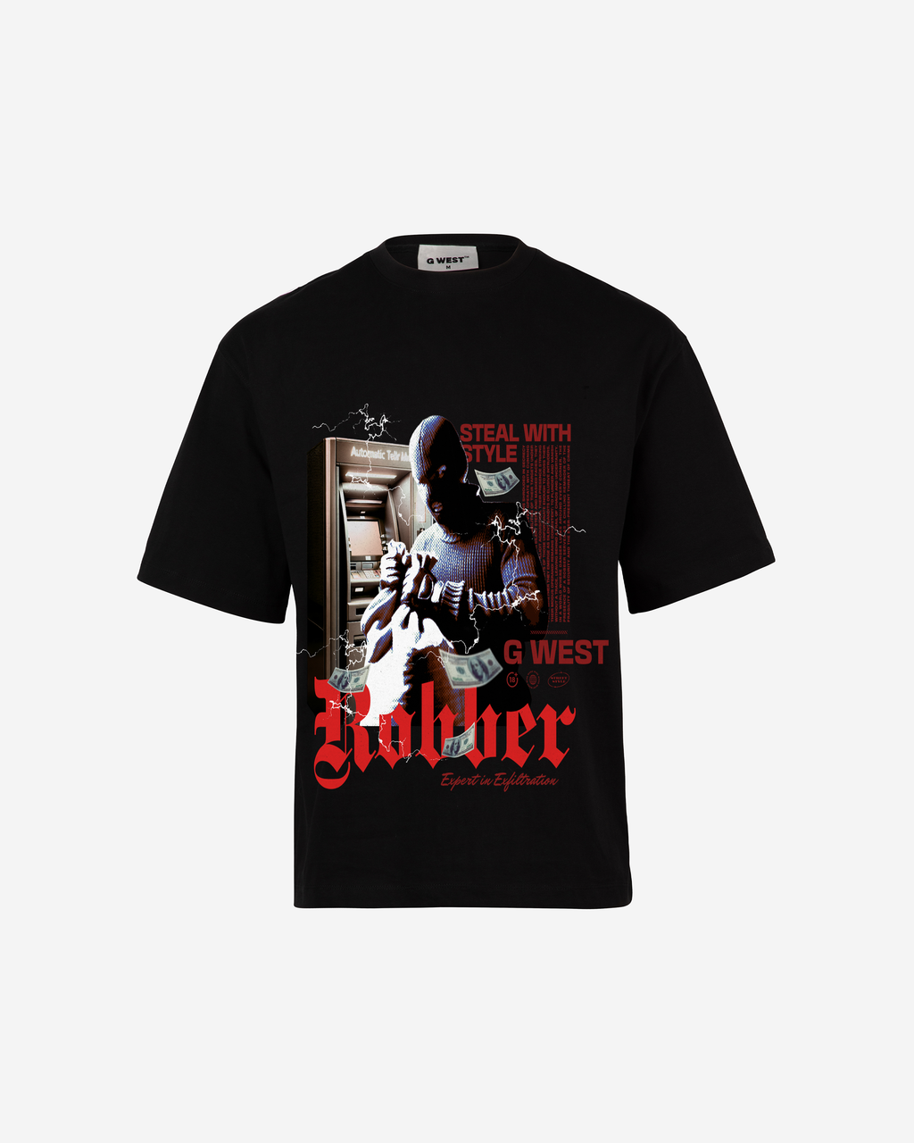 G WEST ROBBER OVERSIZED T-Shirt Mens G West