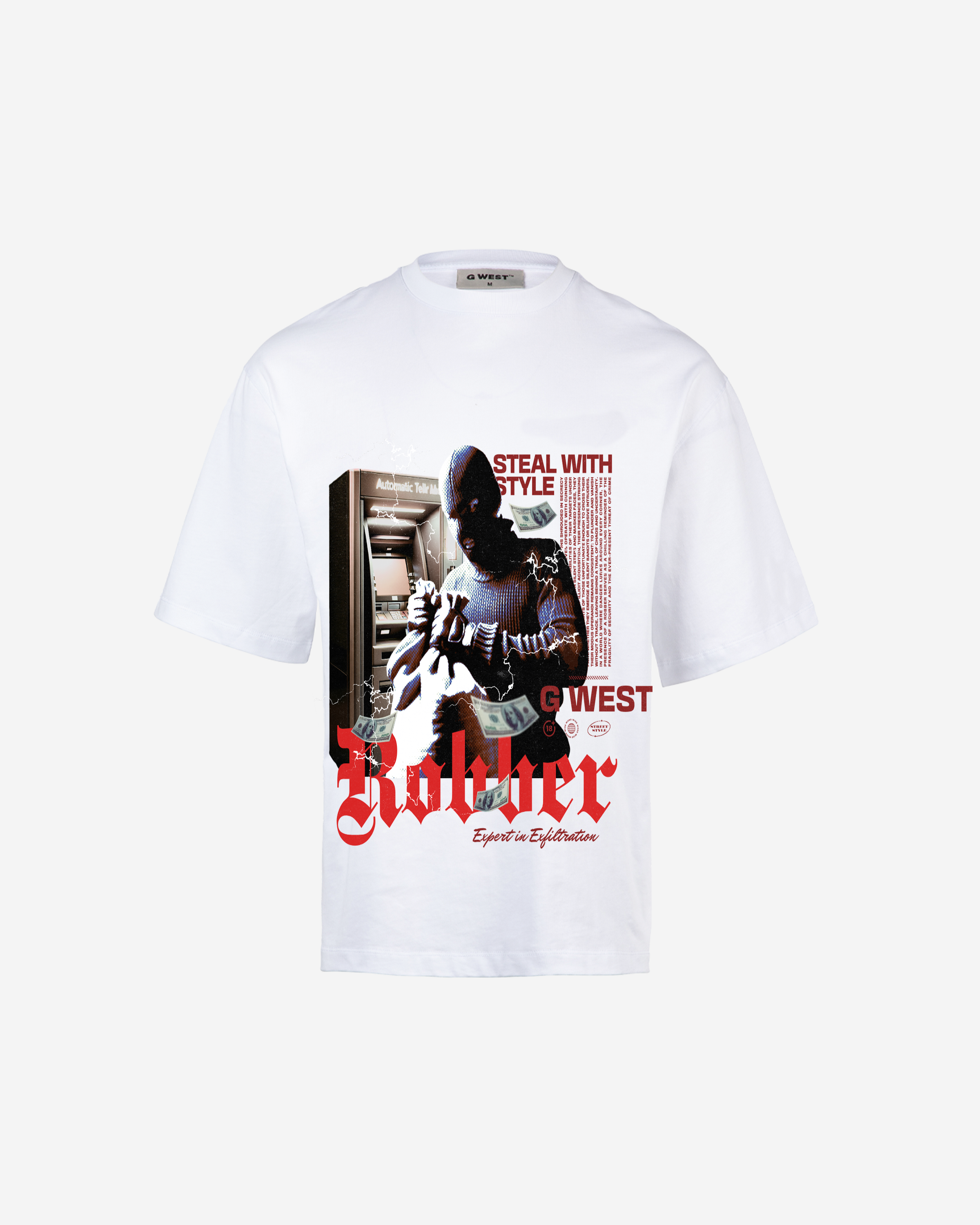 G WEST ROBBER OVERSIZED T-Shirt Mens G West