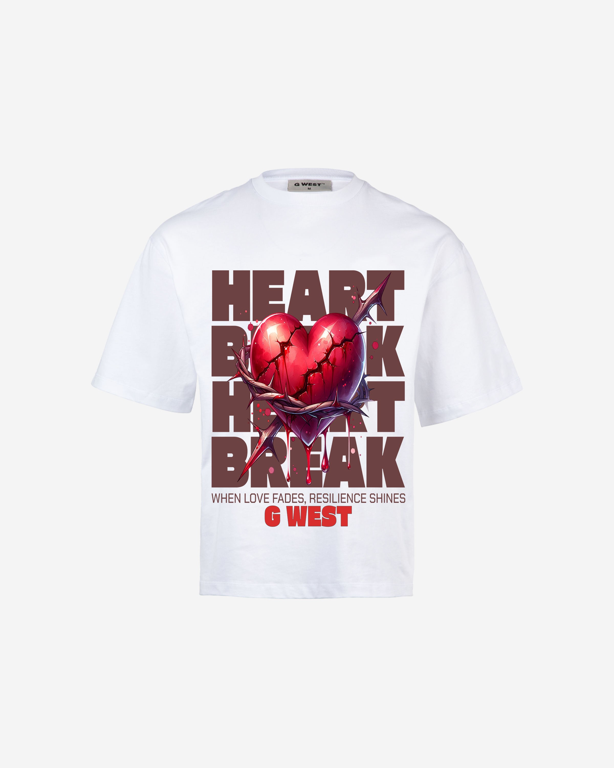 G WEST SHATTERED LOVE OVERSIZED T-Shirt Mens G West